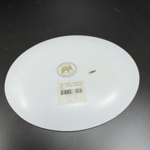 Michel Design Works Lavender Paris Bird Nest Eggs Trinket Dish Vanity Glass Dish - Picture 6 of 11